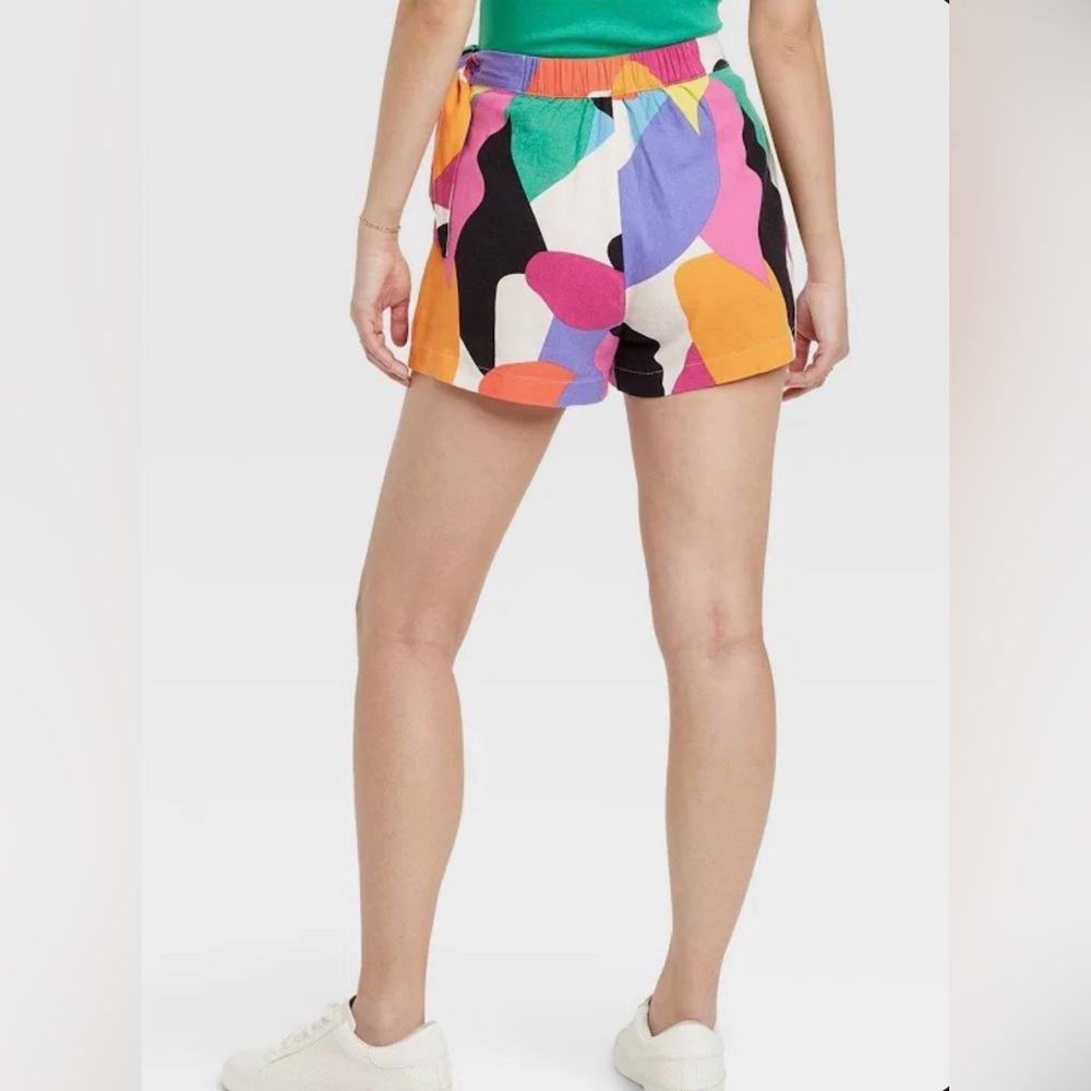 NWT A New Day Colorful Abstract Print Skort - Picture 2 of 4